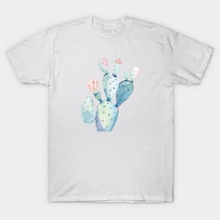 Turquoise Cactus Floral Friends T-Shirt